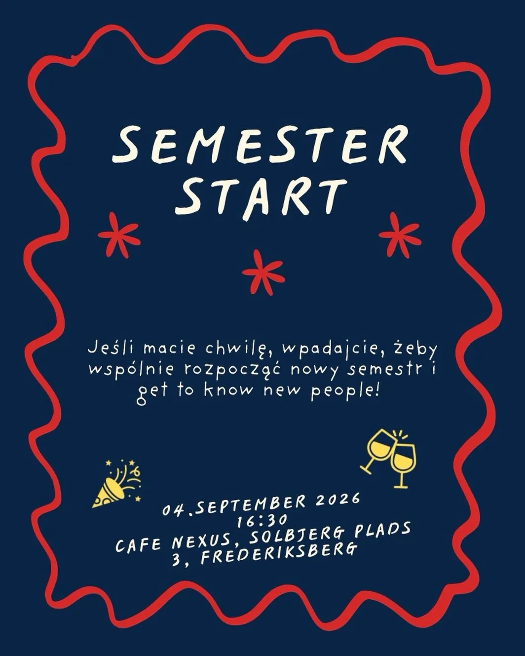 Plakat wydarzenia Semester Start, 04.09.2026, Nexus Solbjerg Plads